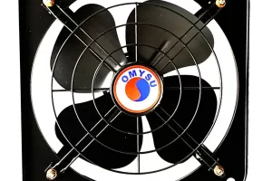 Quạt thông gió vuông Omysu FA-50M2 có lưới trước