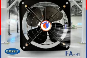 Quạt thông gió vuông Omysu FA-M2 có lưới trước