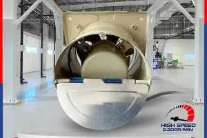 Quạt thông gió vuông tốc nhanh FS-15 OMYSU cửa chớp tự động