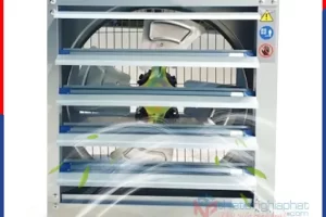 Quạt thông gió vuông OMYSU BMF-600 chớp INOX