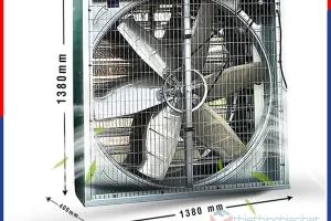 Quạt thông gió vuông tole kẽm 1380x1380 BMF-1380 lưu lượng gió 45.000 m3/h