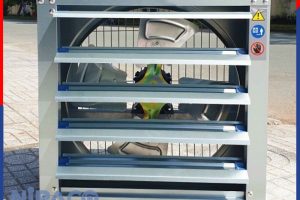 Quạt thông gió vuông 600x600mm cửa chớp tự động