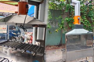 Ứng dụng Quạt hút xách tay cho bếp nướng