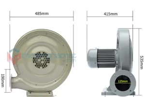 Thông số Quạt sò cao áp 1500W 220V