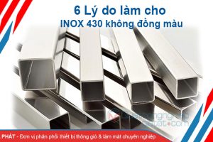 6 ly do lam inox 430 khong dong mau
