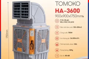 Máy làm mát Aircooler TOMOKO HA-3600 750W