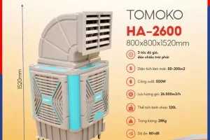 Máy làm mát công nghiệp TOMOKO HA-2600 550W 26.000 m3/h