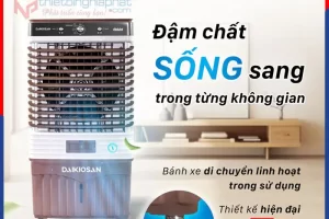 Máy làm mát Daikiosan DM208 nhỏ gọn, thẫm mỹ