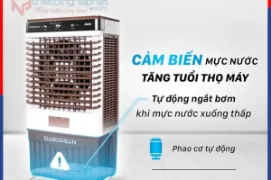Máy làm mát Daikiosan DM208 tự ngắt bơm khi hết nước