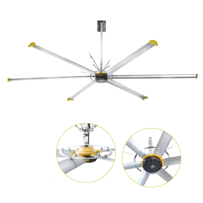 Quạt trần công nghiệp HVLS động cơ DC 5.2m
