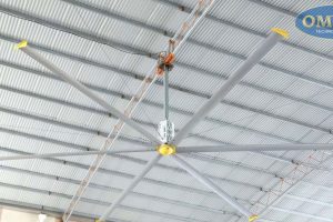 Quạt trần công nghiệp HVLS cánh dài 4.2M (Motor giảm tốc)