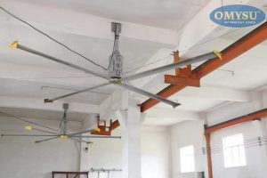 Quạt trần công nghiệp HVLS cánh dài 6.2M (Motor giảm tốc)