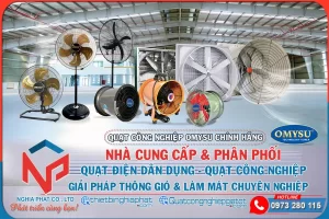 Nghĩa Phát phân phối Quạt công nghiệp OMYSU chính hãng, giá tốt